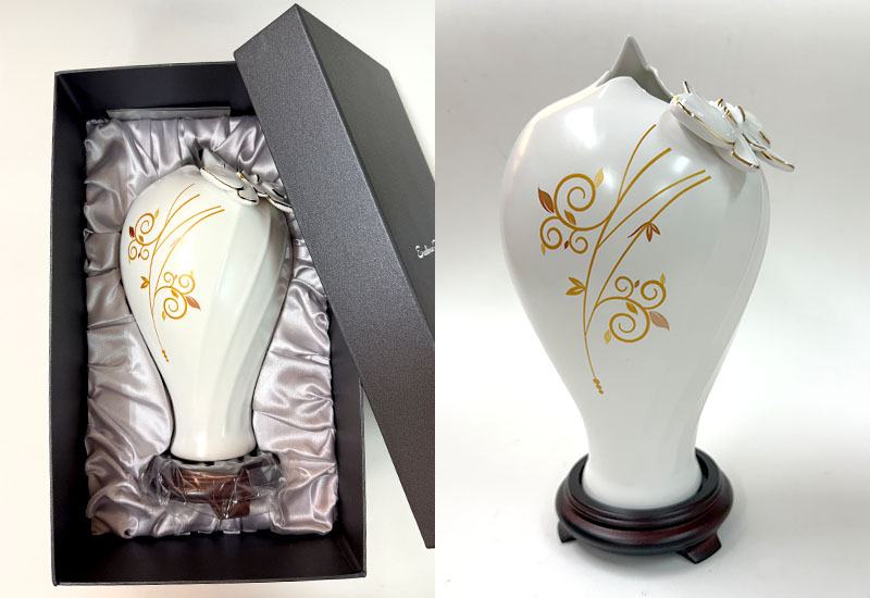 V48蘭花蝴蝶瓶(金色)
